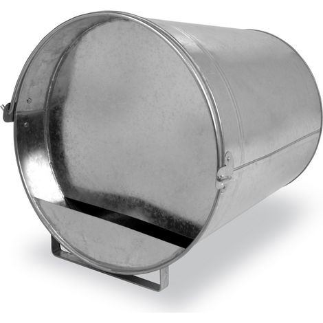 Abreuvoir pour poules seau galvanisé 12L – Résistant à la corrosion – Avec anse de portage – Pour basse-cour et poulailler – Gaun