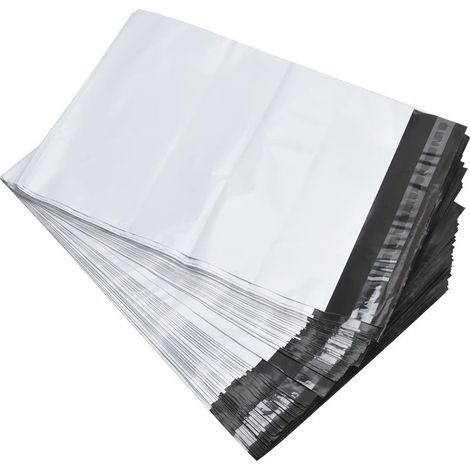 100 x Plastic Shipping Mailers, Plastic Shipping Bags, Self Adhesive Packaging Bags, (152mm x 228mm / 6" x 9") (1/5)