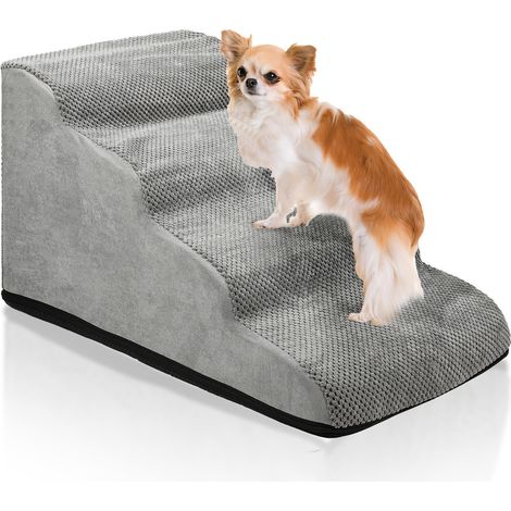 TolleTour Scala per cani a 4 gradini Rampa antiscivolo per animali domestici Scala per cani Rampa per animali domestici Gradini per cani Rimovibile e lavabile