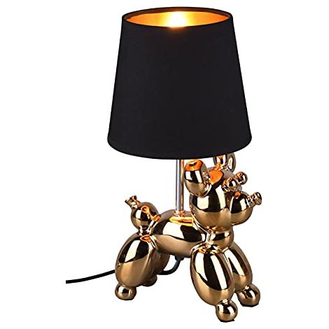 Bello lampada da tavolo base metallo oro trio lighting r50241079 (1/4)