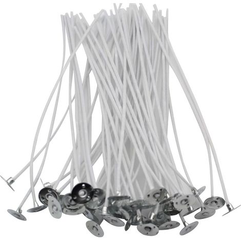 50 Stück Kerzendochte, vorgewachste Dochte, Kerzenherstellungsset, vorgewachste Kerzendochte aus Baumwolle zur DIY-Kerzenherstellung, 4 Zoll, langlebig – Typ 1 (1/5)