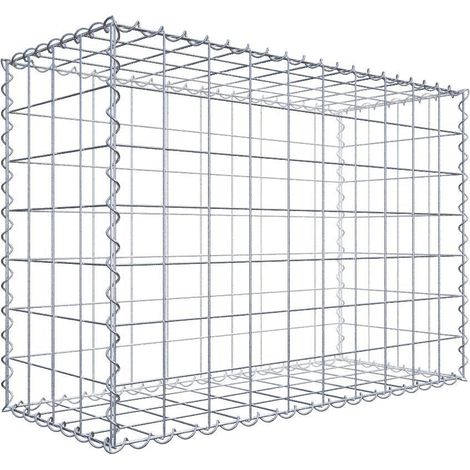 Gabiondeco - Gabion 100 cm x 70 cm x 40 cm (L x H x P). mailles 10 x 10 cm. Spirale - Made in Germany (1/7)