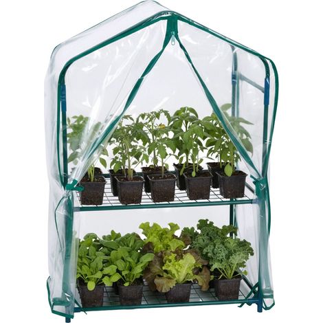 Telo di copertura in PVC per serra da balcone - Propagatore a due livelli