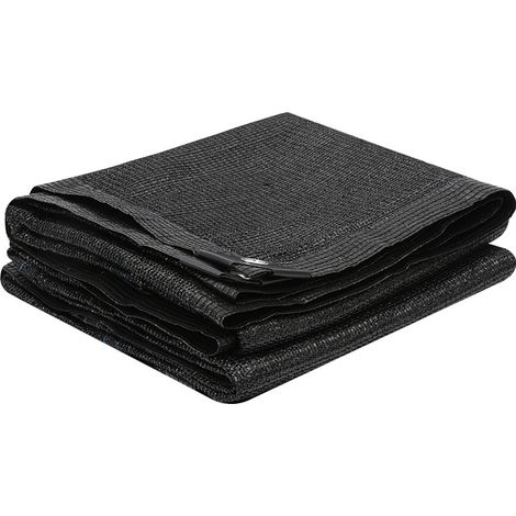 Store extérieur  6x4m en maille noire avec protection UV et œillets métalliques, idéal pour le jardin et la terrasse (1/5)
