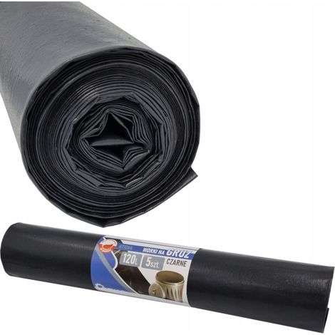 Bolsas de basura para escombros 120L (rollo de 5) - negras (20) (1/5)