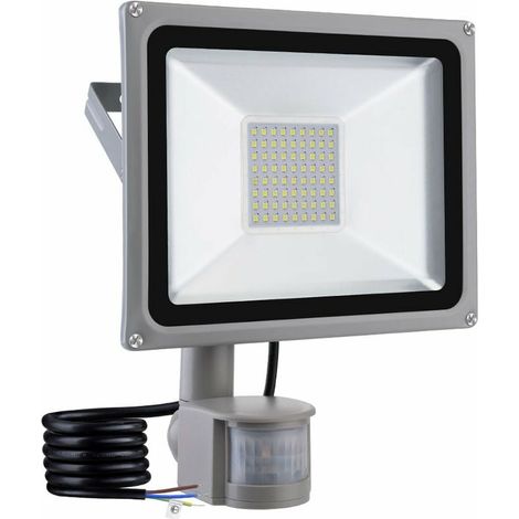 Projecteur LED, Avec Détecteur 50W Spot LED ,Avec Détecteur de Mouvement ,Cold white Lampe LED ,IP65 imperméables , Pour jardin Garage,Cour, au garage, à l'atelier d'usine, à la cour, au jardi (1/5)