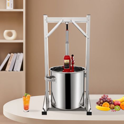 Exprimidor de frutas y uvas de acero de 22 l. Cesta de acero inoxidable. Exprimidor de frutas y bayas. Zumo (1/5)