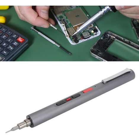 Ce mini tournevis électrique de précision à couple élevé est adapté aux lunettes, montres, appareils photo, ordinateurs portables, drones, jouets, smartphones, produits électroniques, PS4, etc. (1/5)