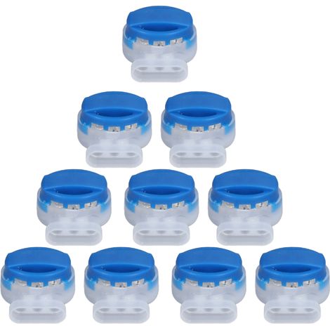 10 Pièces Connecteur 314 à 3 Trous ABS Antirouille Borne Fil Téléphonique pour Usage Domestique Industriel (1/5)