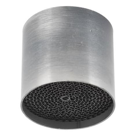 Catalyseur de Tuyau D'échappement Intermédiaire, Catalyseur de Tuyau D'échappement de Moto en Acier Inoxydable Catalyseur de Silencieux D'échappement Intermédiaire Avant (53 50mm) (1/5)