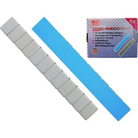 BGS Masses adhésives d'équilibrage 12 x 5 g 50 pces. - 8426