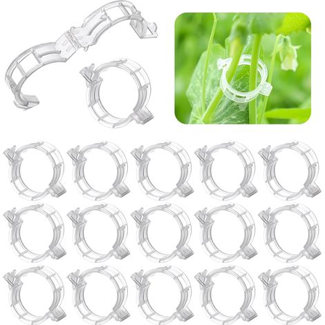 100 clips de plástico para sujetar tomates, verduras y plantas de enredadera. (1/5)