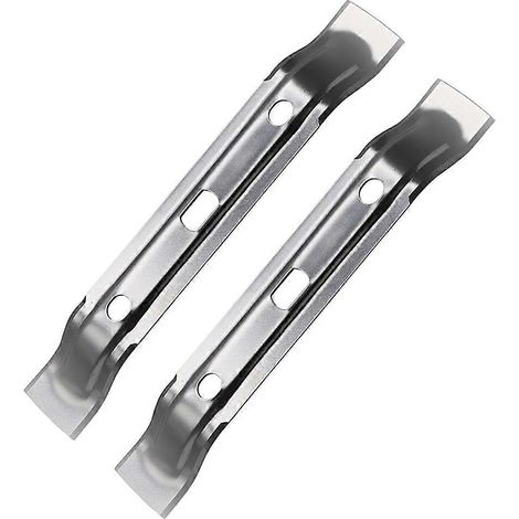 Lot de 2 lames de rechange en acier inoxydable de 28 cm pour tondeuse à gazon Stihl Viking (1/5)