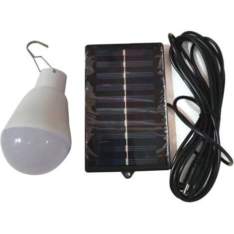 LED Solar Emergency Light for Outdoor Street Light Display Hook Lamp White Energy Saving - (1/4)