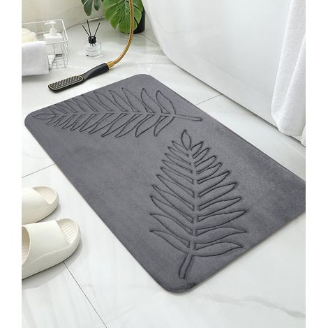 Memory Foam Bath Mat, 40 x 60 cm Non-Slip Bath Mat, Thickened Bathroom Mat Absorbent Shower Mat, Soft