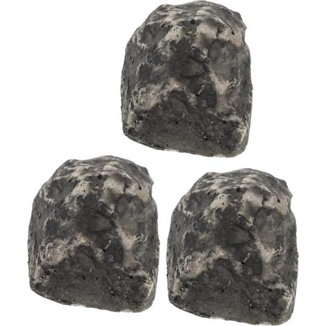 Boîte à Clés Extérieure en Résine, Lot de 3 Faux Rochers Réalistes (1/5)