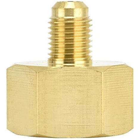Jeffergarden Connecteur de convertisseur d'adaptateur de réfrigérant de climatisation W21 à 1/4SAE pour R32 R134A (1/5)
