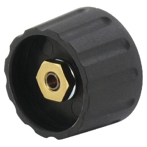 Drehknopf Durchmesser28mm achse 1/4" Schwarz UNIVERSAL BOUTON KNOP280