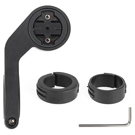Supporto per tachigrafo da bicicletta，base per bici da strada，supporto lungo per mountain bike，supporto di estensione per tachigrafo/telefono (1/4)