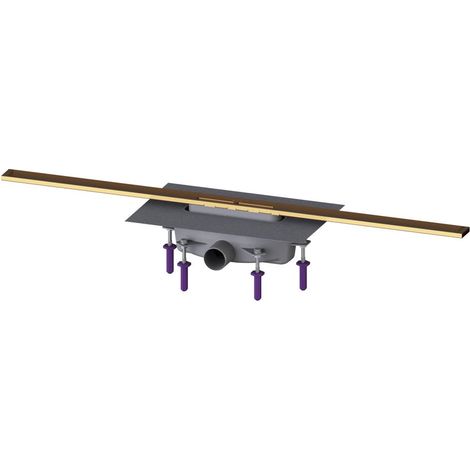 Kessel Duschrinne Linearis Infinity 90 Länge 1000mm DN 50, Bronze gebürstet (1/2)