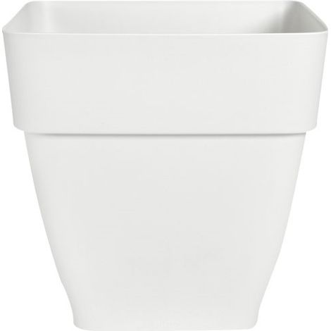 Maceta Vibia Campana Cuadrada 37cm Blanco - Elho