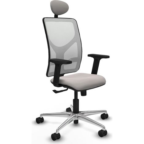 Sedia da ufficio piqueras y crespo Motilla bianco alluminio (1/2)