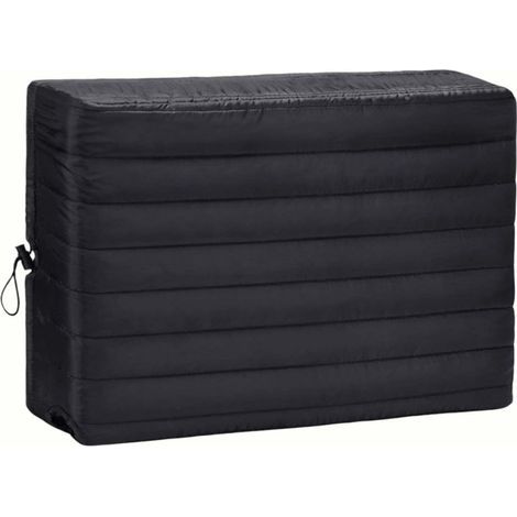 CCYKXA Black polyester indoor air conditioner cover for central heating and cooling systems, winter dust protection for home and garden (43339cm) (1/4)