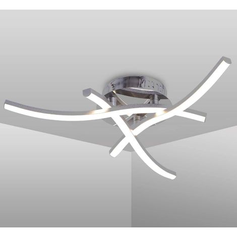 SVKBJROY Lampe à Suspension en Forme d'Onde Luce Bianca Neutra 4000K LED Intégrée 1600Lm Moderne pour Caméra du Letto Soggiorno 18W (1/4)