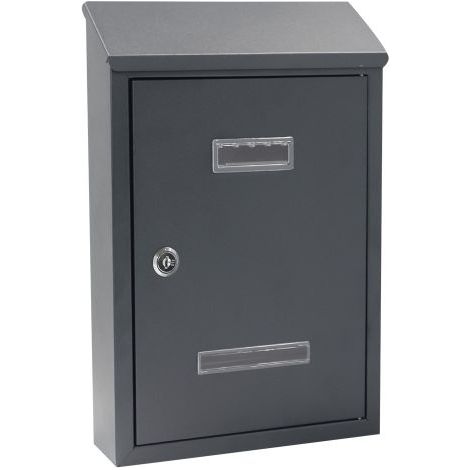 CASSETTA POSTALE 'PEONIA' cm 24,5x7,5x H.36 - grigio antracite
