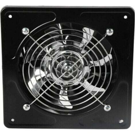 Aérateur permanent,Aérateur permanent,Hotte aspirante 15,2 cm Ouverture 150 mm Hotte murale 40 W pour cuisine salle de bain (noir),
