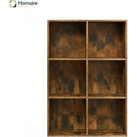 Braunes Bücherregal aus Holz mit Stauraum 29 x 59,6 x 89 cm HOMAIRE (1/5)