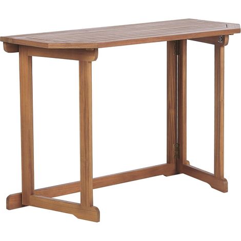 Balcone Tavolo pieghevole Piano regolabile 110 x 47 cm Terrazza legno di acacia Treia