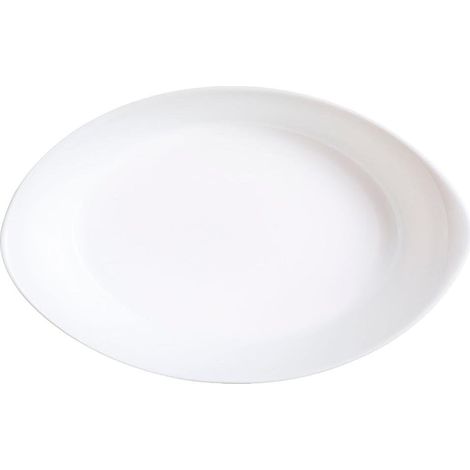 Plat ovale Blanc Cuisine Carine 250°C Plat à Four en Verre Léger et Extra-Résistant Nettoyage Facile Dimensions 21x13 cm (1/3)