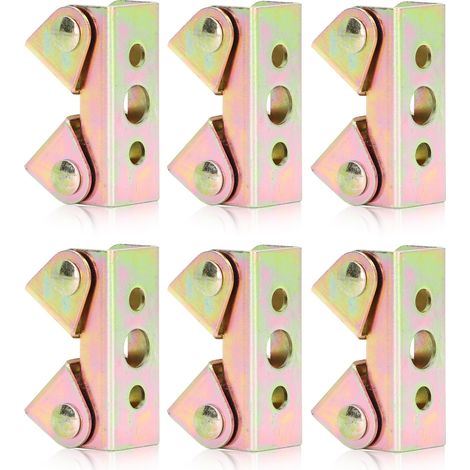 Set mit 6 V-förmigen magnetischen Schweißklemmen, verstellbares Edelstahl-Spannwerkzeug-Set (1/5)
