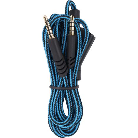 Ersatzkabel mit Lautstärkeregelung für Astro A10 und A40TR Gaming-Headsets, ohne Stummschaltfunktion, blaue Farbe. (1/5)