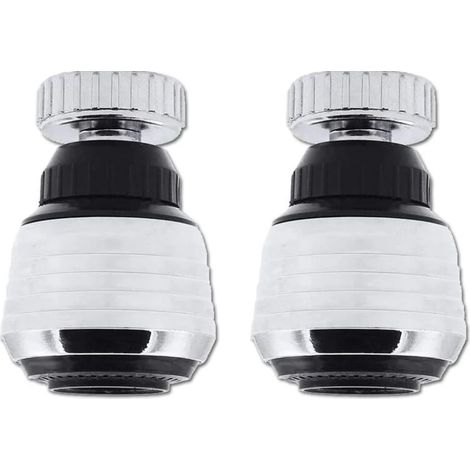 Sollbry 2 Pièces Aérateur de Robinet, 360 Degrés Robinet Rotatif, Filtre Anti Economie Eau pour Cuisine Salle de Bains (1/3)
