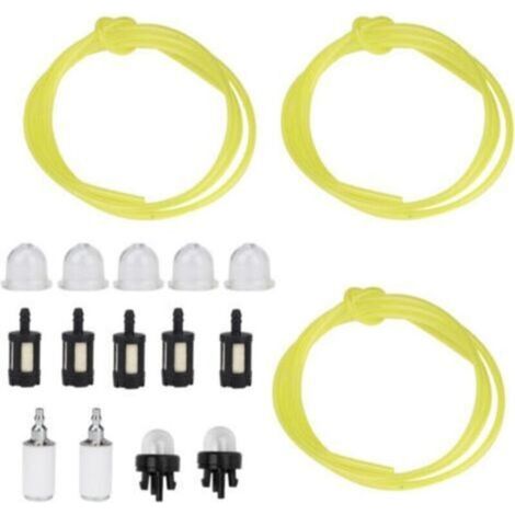 Pair - Ensemble de Tuyau Flexible et Filtre pour Carburant, 1.5m, 3 Tailles Différentes, Inclus Ampoule et Primer - (1/3)