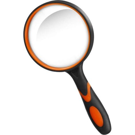 75 mm et miroir incassable pour lecture, inspection, insectes, Orange (1/5)