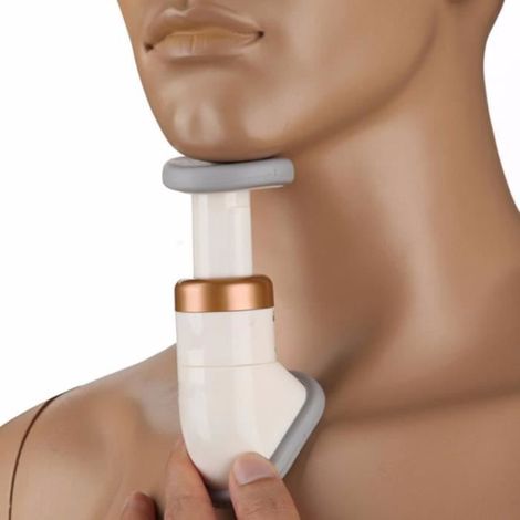 Raffermissant pour cou et menton - Neckline Massage Slimmer - 3 niveaux de résistance - Fonctionnement sans fil