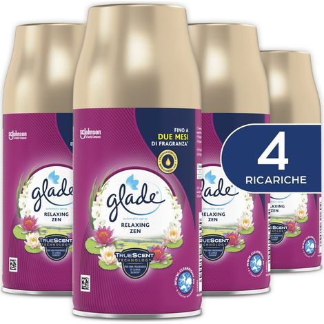 Glade Profumo Ricarica Automatic Spray per Ambienti Relaxing Zen Multipach 4x269ml (1/5)