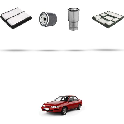 Kit tagliando 4 filtri compatibile con Toyota Corolla VIII 2.0 D-4D 66kw Dal 2000 (1/5)