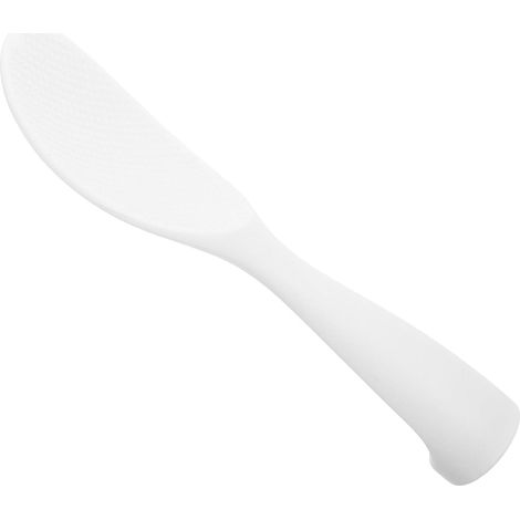 Cuillère riz silicone blanche antidérapante, spatule non adhésive résistante chaleur, stable service quotidien