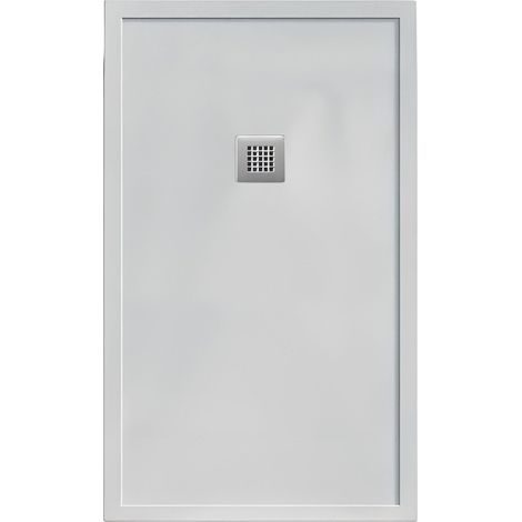 Receveur de douche 80x100cm extra plat MADISON PLUS en résine surface ardoisée 5 coloris