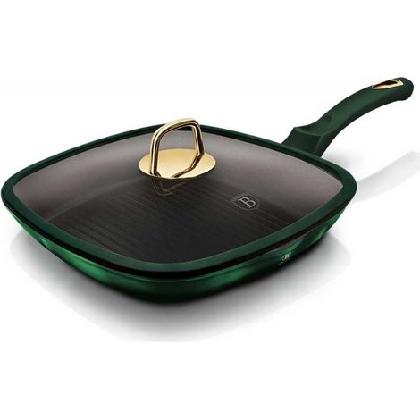 Patelnia tytanowa grillowa berlinger haus 28cm BH-6051 Smaragd (1/5)