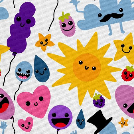 Telas decorativas para exteriores estilo oxford - motivos de globos en varias formas (1/5)