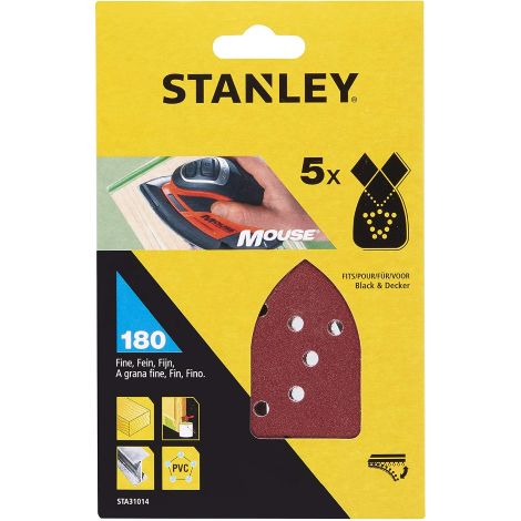 Piranha/Stanley Sta31014 (X31014) 5 Fogli Velcro X Mouse Gr.180 (1/2)