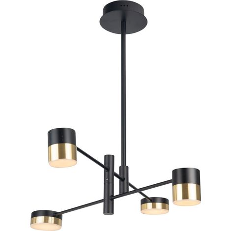 Lampadario industriale 4 luci Ø82 LED 28W Maxlight (1/2)