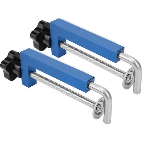 Lot de 2 pinces de fixation flexibles en alliage d'aluminium de 120 mm pour le bricolage en menuiserie. (1/5)