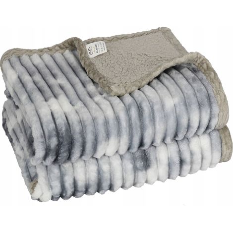 Couverture Inno « ours en peluche-agneau », motif duveteux, 7 160x200 (1/2)