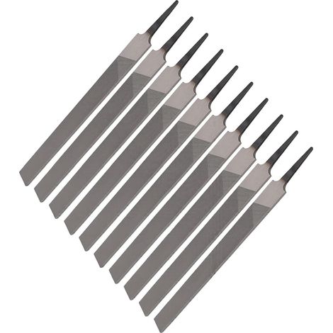 10 Zoll Flachfeilen-Set aus hochkohlenstoffhaltigem Stahl zum Entgraten von Metallen (10-teilig) (1/5)